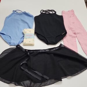 Cat & Jack Black and Blue Dancewear Set